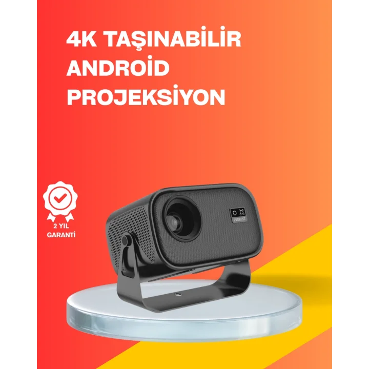 Mey İthalat® 4000 Lümen Parlaklık Değerine Sahip Ev ve Ofis Projektör