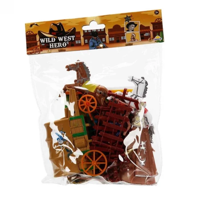 Mey İthalat® 4961  KOVBOY OYUN SET POŞETLİ KRTL 3A