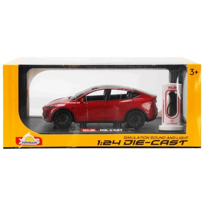 Mey İthalat® 4999 -YFN-1 24 ARABA XLG MODEL-Y 5R.SESLİ IŞIKLI