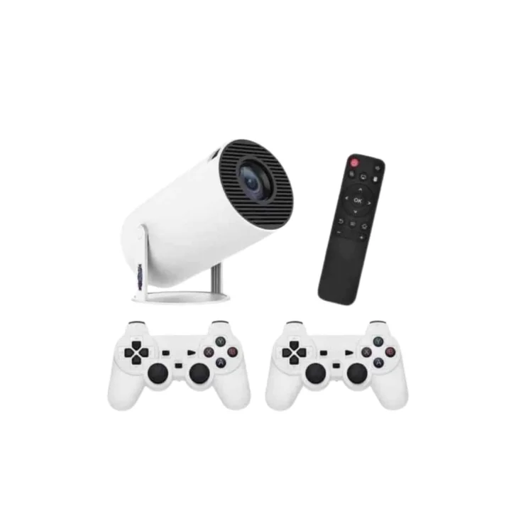 Mey İthalat® 4K Wireless Çift Kollu Kumandalı Oyun Projeksiyonu Retro Video Oyunu