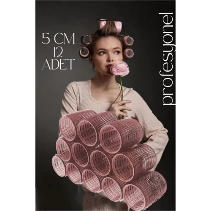 Mey İthalat® 5 Cm Bigudi Saç Bigudisi Profesyonel 12 ADET