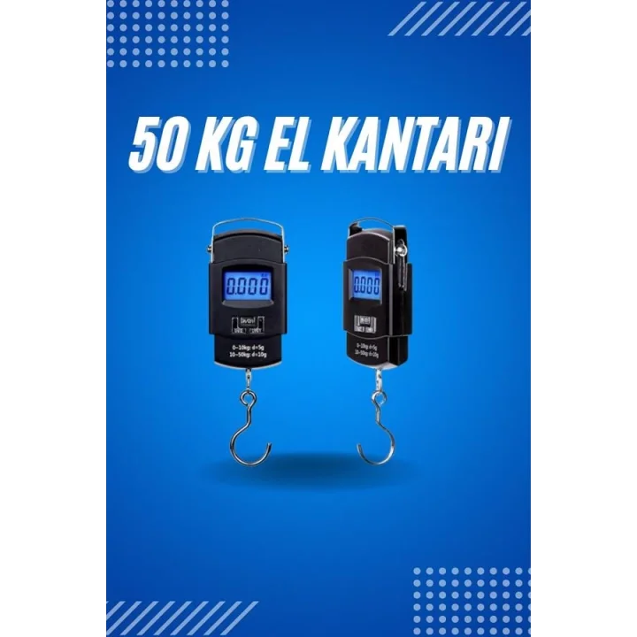 Mey İthalat® 50 Kg Dijital El Terazisi Cep Tartısı El Kantarı Terazi