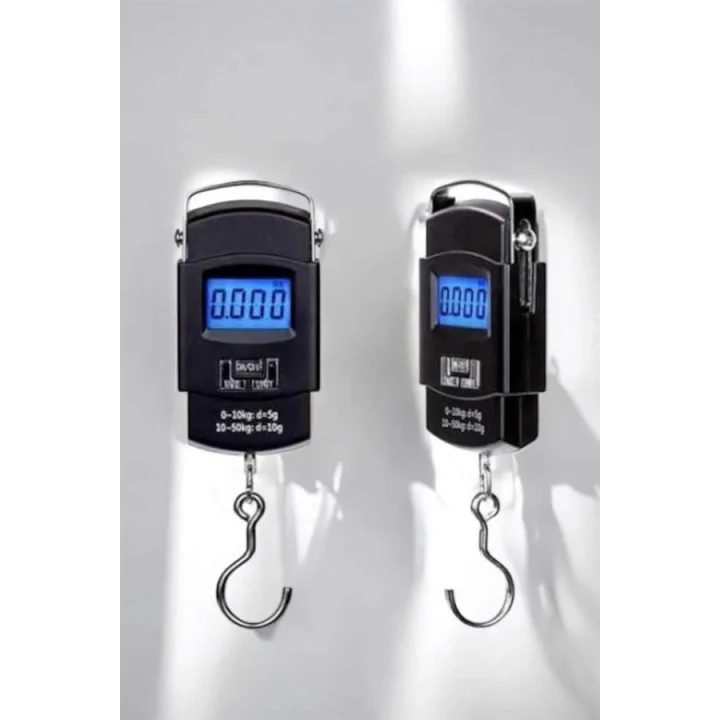 Mey İthalat® 50 Kg El Kantarı Ağırlık Ölçer Dijital Ekranlı Kancalı Portatif
