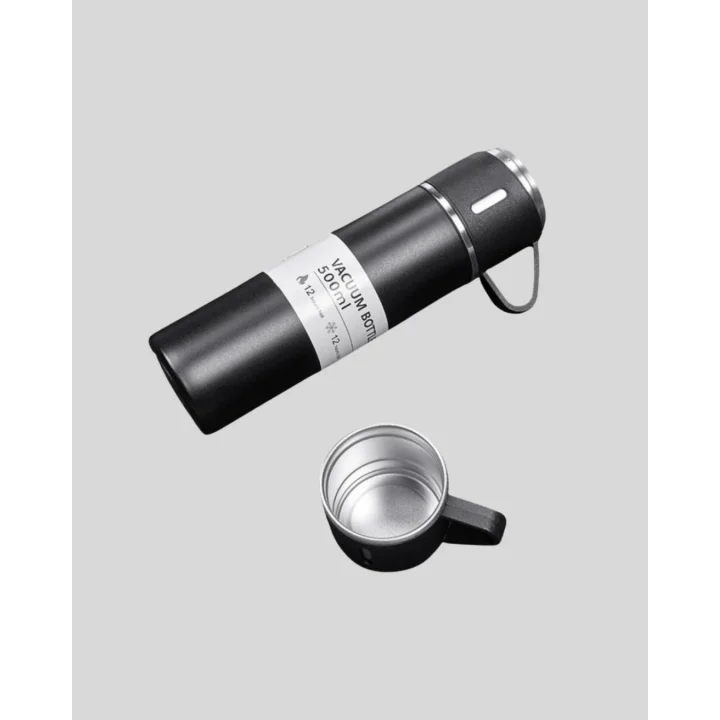 Mey İthalat® 500 ml Vakumlu Termos – Çift Kat Paslanmaz Çelik, Sızdırmaz Kapağıyla Sıcak ve Soğuk İçeceklere Özel