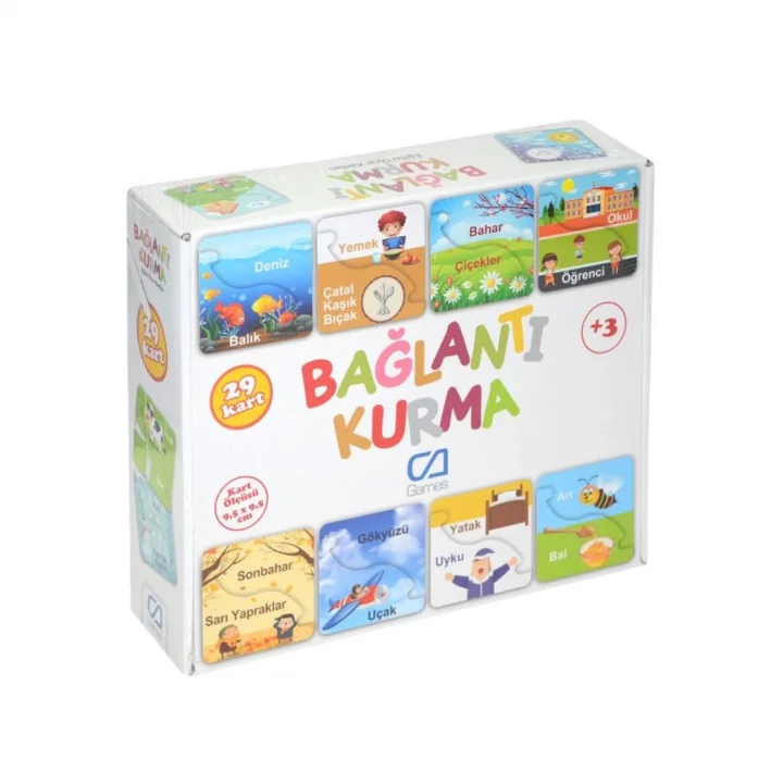 Mey İthalat® Bağlantı Kurma Eğitici Oyun Kartları