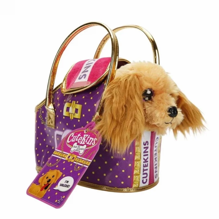 Mey İthalat® 50585 Taşıma Çantalı Peluş Köpek -