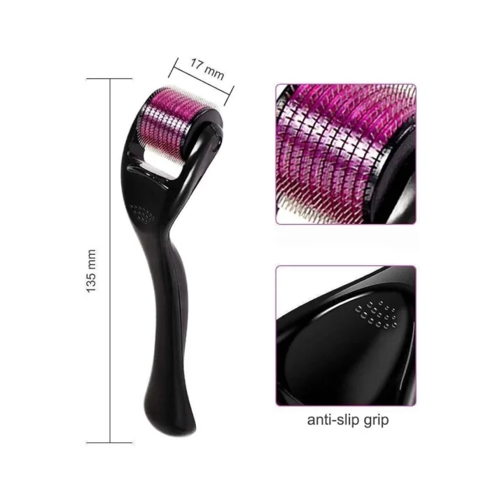 Mey İthalat® 540 Iğneli Derma Roller 1Mm Titanyum Uçlu Saç Kaş Serum Kullanımına Uygun