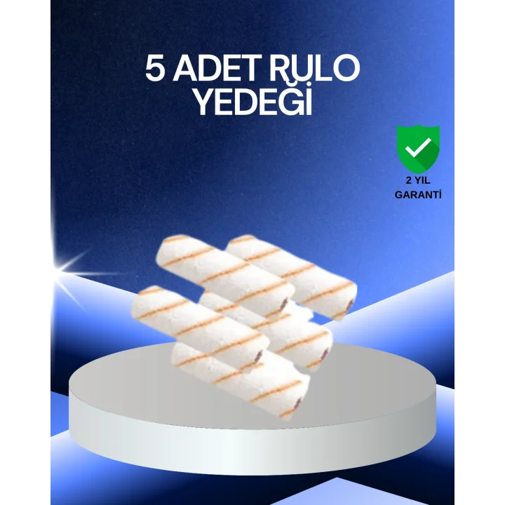 Mey İthalat® 5’li Rulo Boya Seti Küçük Detay Çalışmaları İçin Uygun