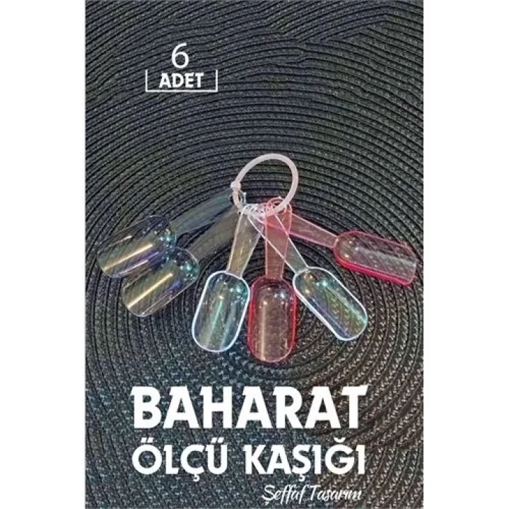 Mey İthalat® 6 lı Şeffaf Baharat Kaşığı Camino Design 717505