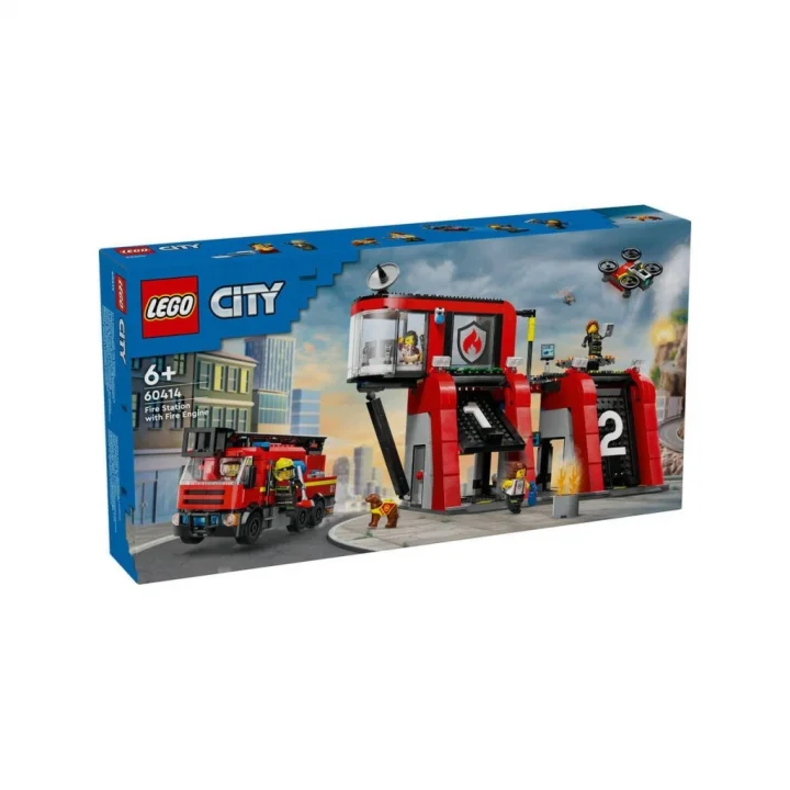 Mey İthalat® 60414  ® City İtfaiye Kamyon ve İtfaiye Merkezi 843 parça +6 yaş