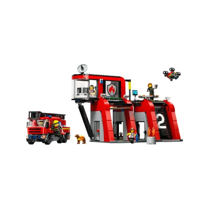 Mey İthalat® 60414  ® City İtfaiye Kamyon ve İtfaiye Merkezi 843 parça +6 yaş