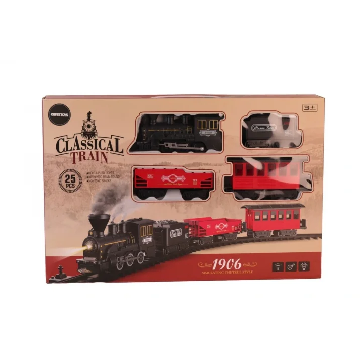 Mey İthalat® 622B BUHARLI SESLİ IŞIKLI TREN SETİ