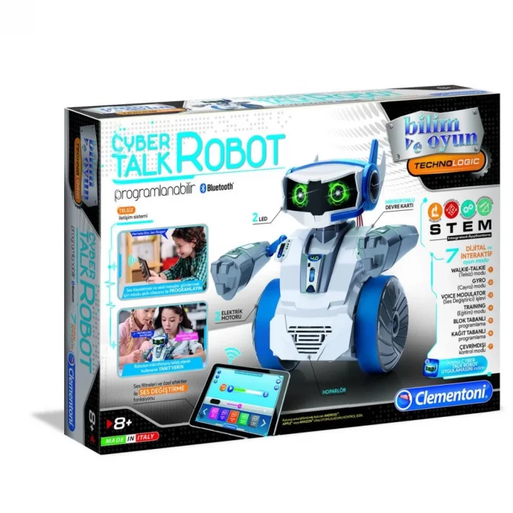 Mey İthalat® 64447 Cyber Talk Robot - Robotik Laboratuvarı +8 yaş