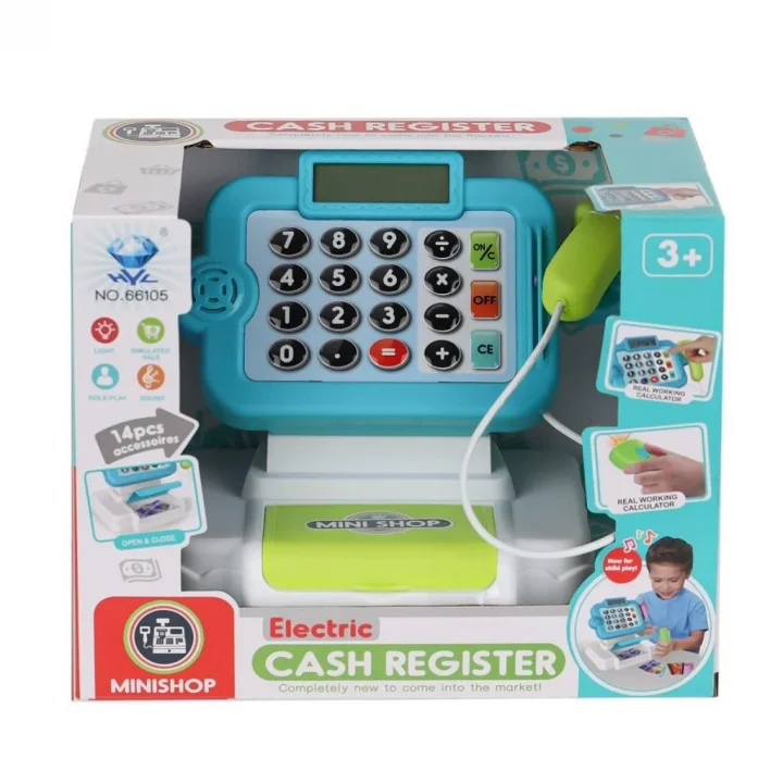 Mey İthalat® 66105 Sesli ve Işıklı Yazar Kasa -Prestij Oyuncak