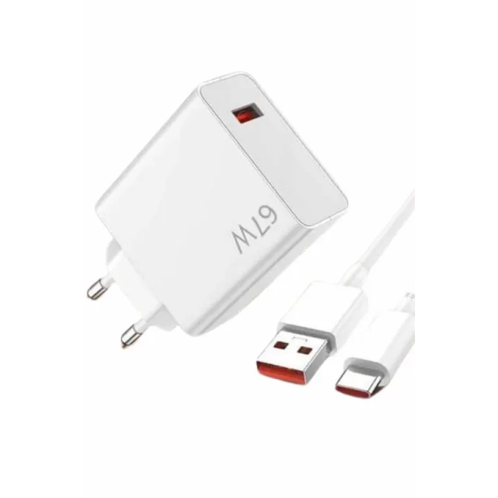 Mey İthalat® 67W Hızlı Şarj Yüksek Voltaj Korumalı Type C Şarj Adaptörü