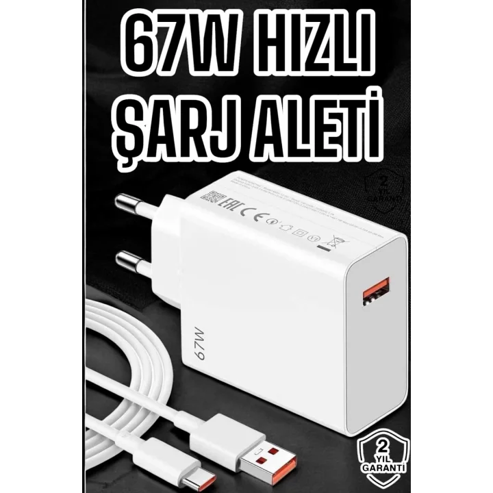 Mey İthalat® 67W Şarj Aleti Turbo Hızlı Type-C Şarj