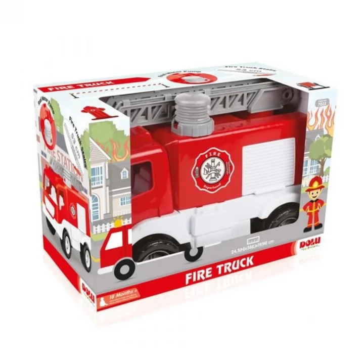 Mey İthalat® 7022 İTFAİYE KAMYONU PENCELİ KUTUDA 38 CM