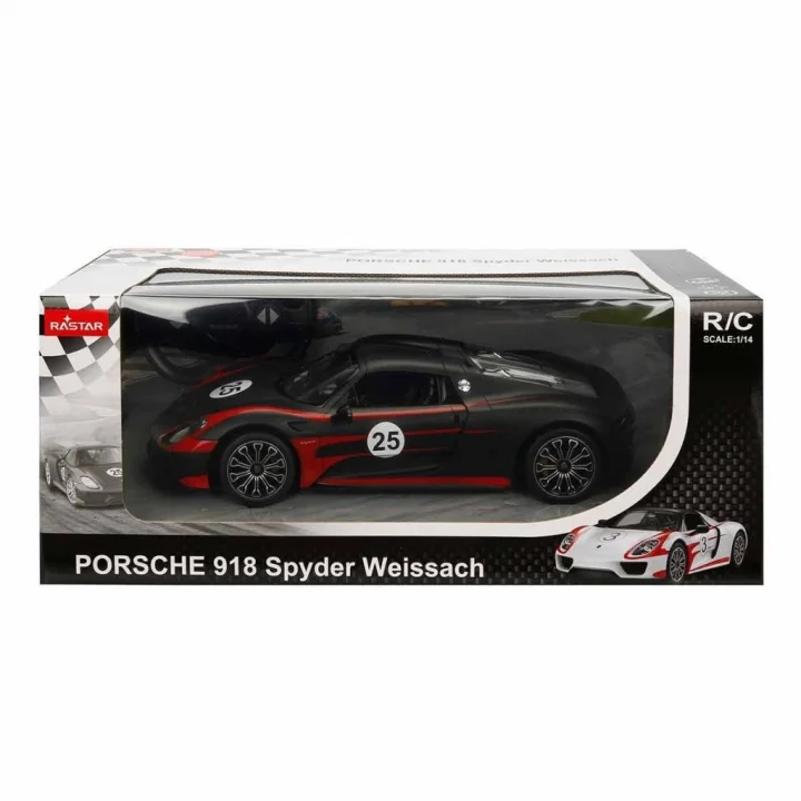 Mey İthalat® 70710 1:14 Uzaktan Kumandalı Porsche 918 Spyder Weissach Işıklı Araba 32 cm