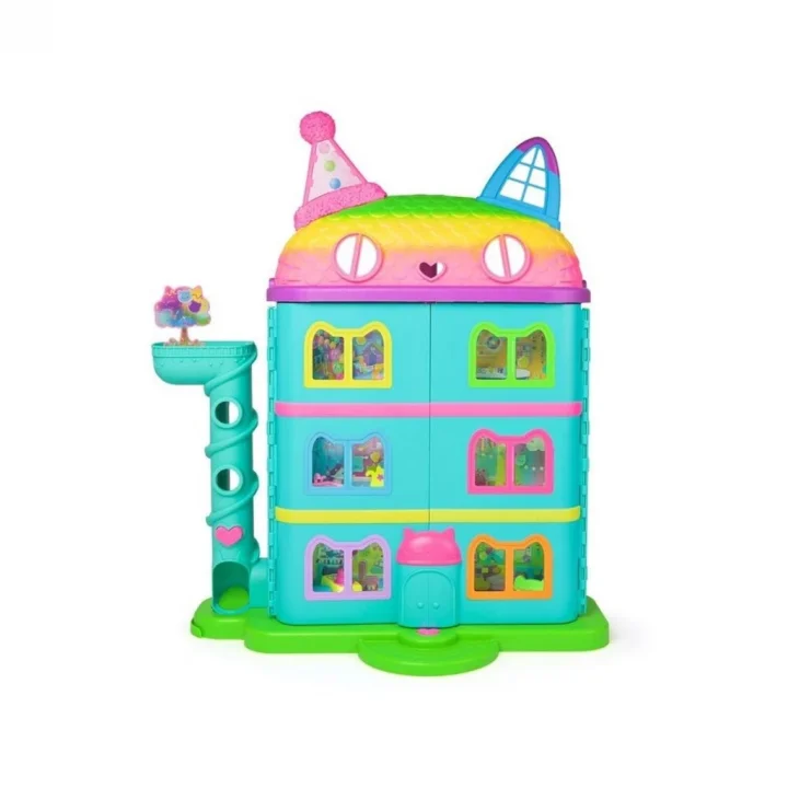 Mey İthalat®  70742 Gabbys Dollhouse Festival Evi Eğlenceli Müzikli Oyun Seti 63 cm -Spinmaster