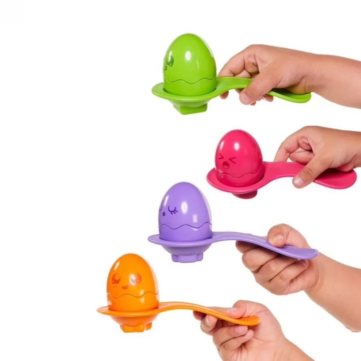 Mey İthalat® 73082 Tomy - Saklambaçlı Yumurtalar Kaşık Seti 6-36 ay