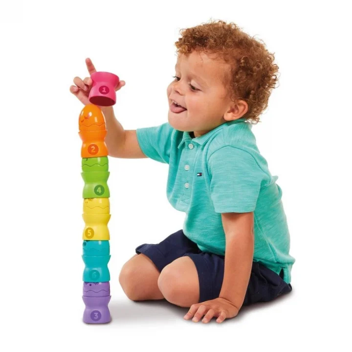 Mey İthalat® 73083 Tomy - Saklambaçlı Yumurta Kule Seti 6-36 ay