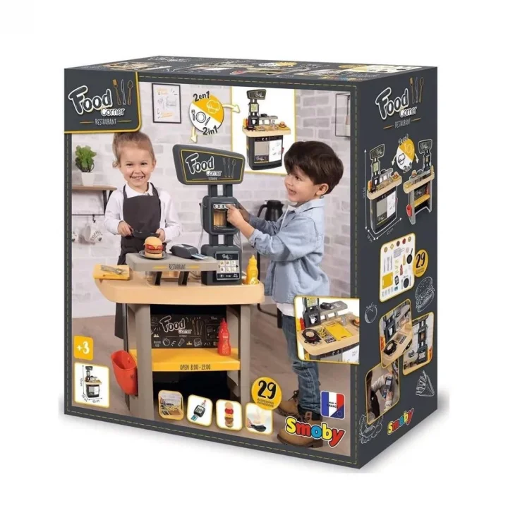 Mey İthalat® 7600310910 Smoby Food Corner Restoranı Oyun Seti