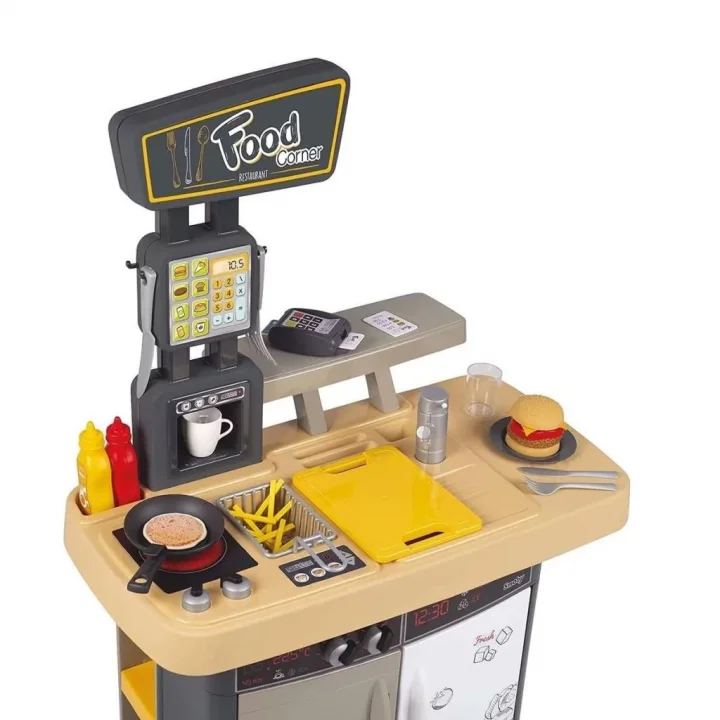 Mey İthalat® 7600310910 Smoby Food Corner Restoranı Oyun Seti