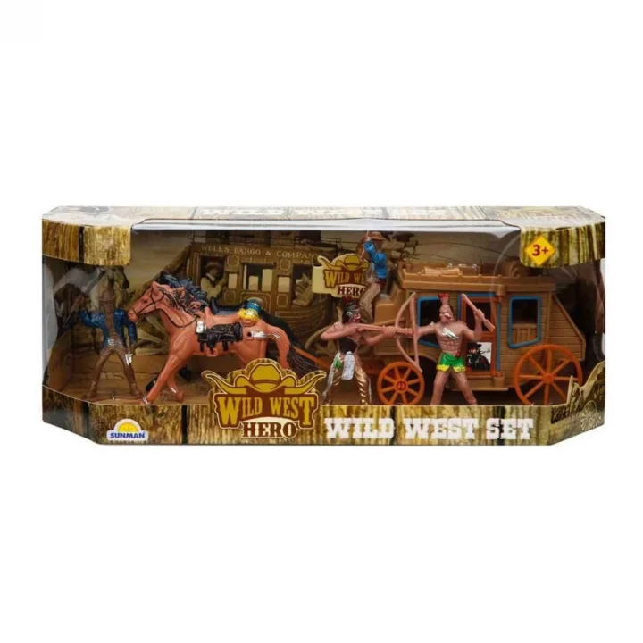 Mey İthalat® 77116 At Arabalı Kovboy Oyun Seti