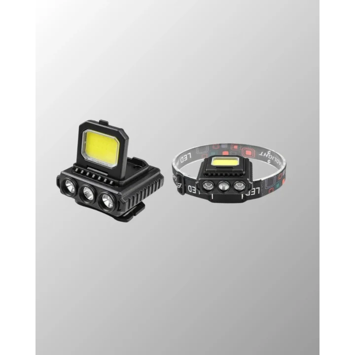 Mey İthalat® 800 Lumen Çok Fonksiyonlu LED Kafa Lambası Type C Şarjlı