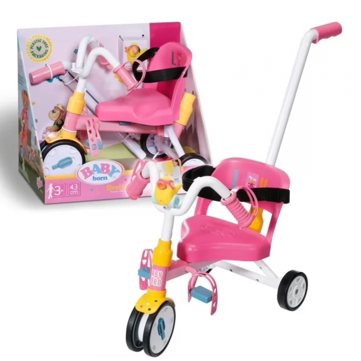 Mey İthalat® 834299 Baby Born 3 Tekerlekli Bisiklet