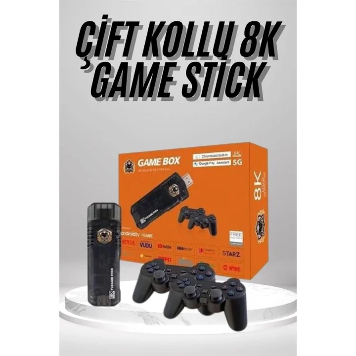 Mey İthalat® 8K Ultra HD Game Box 36500 Oyunlu Game Stick Oyun Konsolu