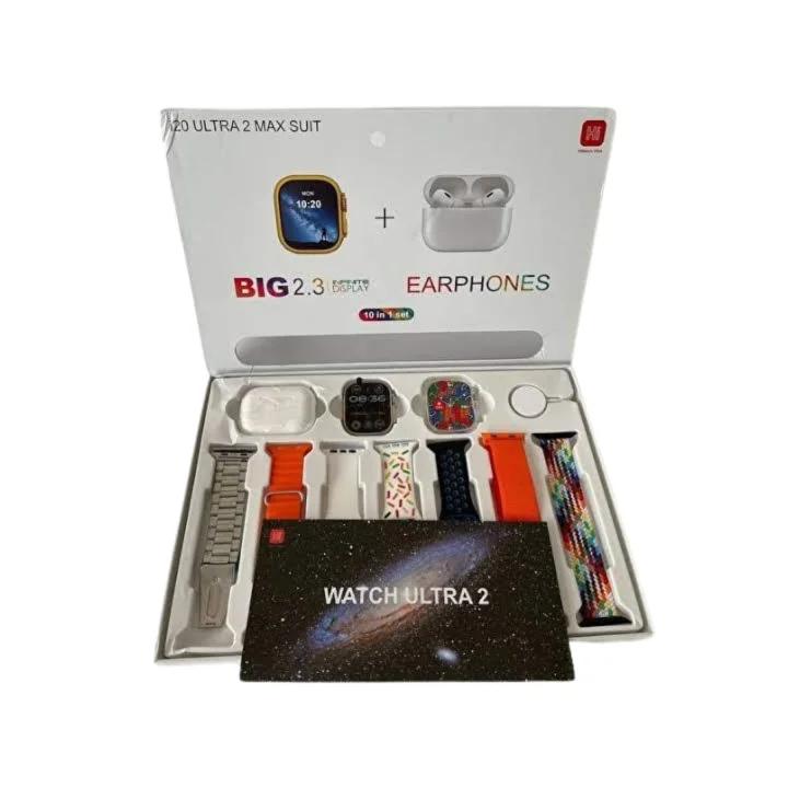 Mey İthalat® 9 Ultra Akıllı Saat 49mm 2inç Ekran 7 Kordonlu ve Bluetooth Kulaklık