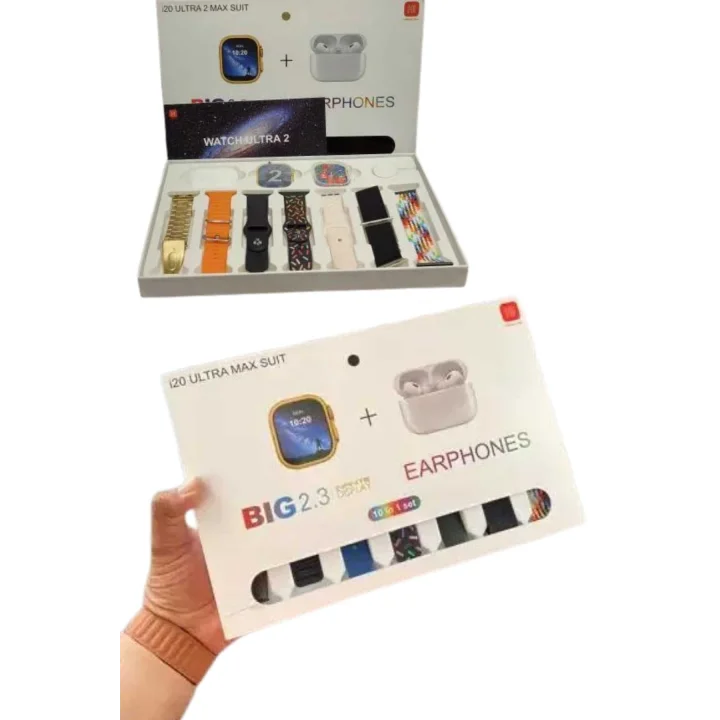 Mey İthalat® 9 Ultra Akıllı Saat 49mm 2inç Ekran 7 Kordonlu ve Bluetooth Kulaklık