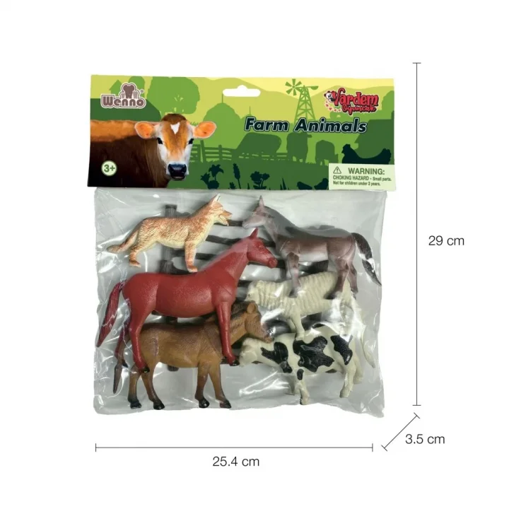 Mey İthalat® 9115,9116,9117 Poşette 9 parça Hayvan Seti