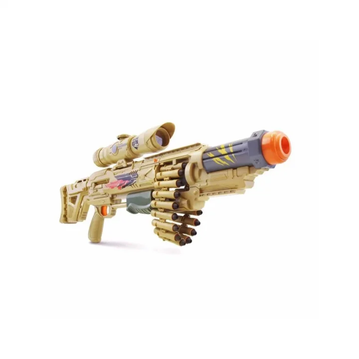 Mey İthalat® 91955 18 Mermili Sünger Dart Atan Silah -NessiWorldman