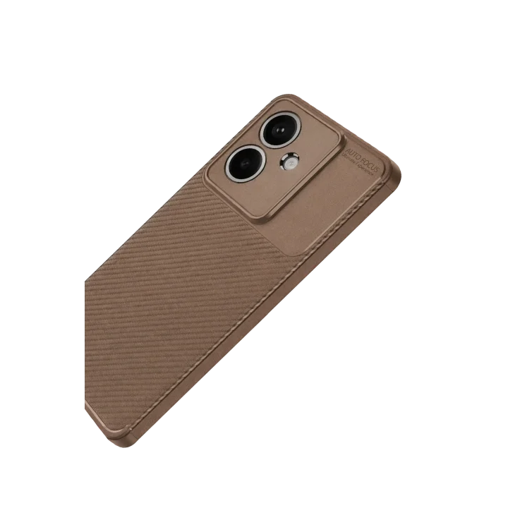 Mey İthalat®   A3 Kılıf Auto Focus Karbon Kapak - Kahverengi