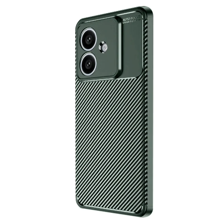 Mey İthalat®   A3 Kılıf Auto Focus Karbon Kapak - Koyu Yeşil