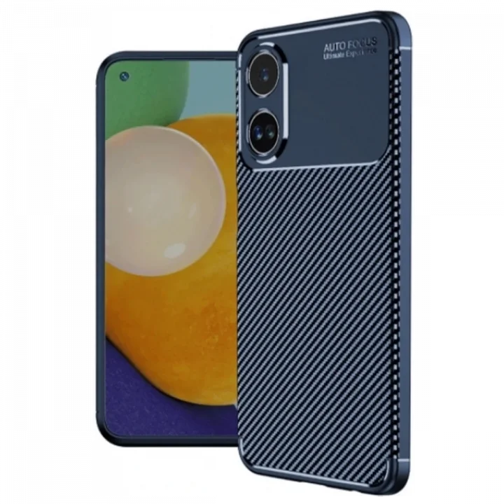 Mey İthalat®   A38 Kılıf Auto Focus Karbon Kapak - Lacivert