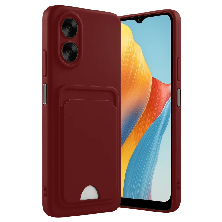 Mey İthalat®   A38 Kılıf Kelvin Kartvizitli Silikon - Bordo