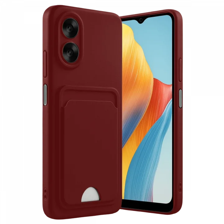 Mey İthalat®   A38 Kılıf Kelvin Kartvizitli Silikon - Bordo