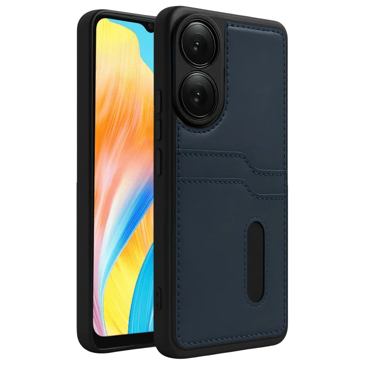 Mey İthalat®   A38 Sara Kartvizitli Deri Kılıf - Lacivert