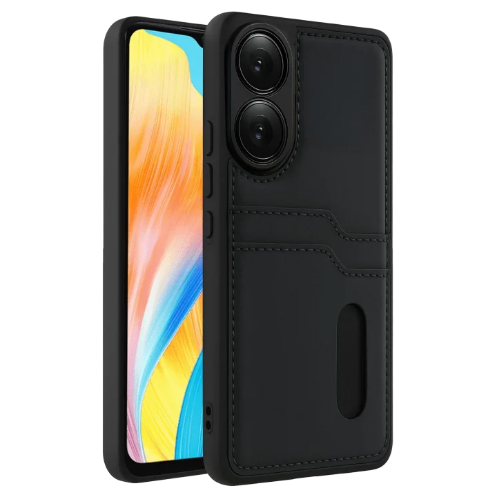 Mey İthalat®   A38 Sara Kartvizitli Deri Kılıf - Siyah