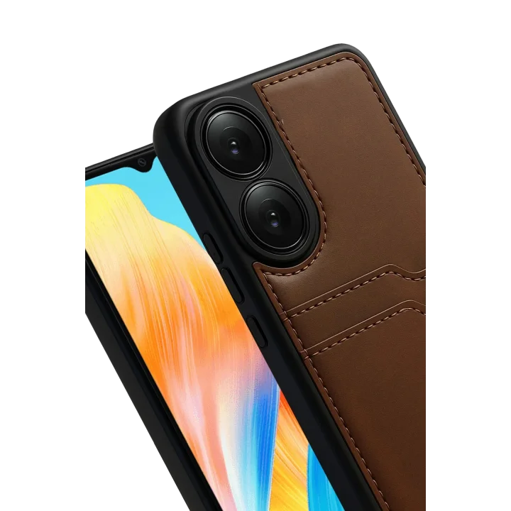 Mey İthalat®   A38 Sara Kartvizitli Deri Kılıf - Taba