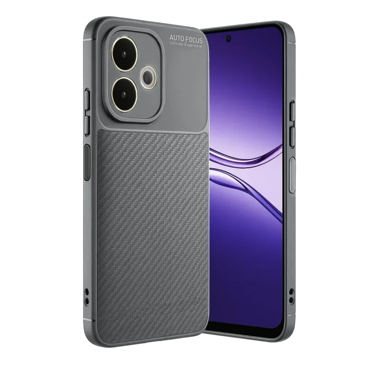 Mey İthalat®   A5 Pro 4G Kılıf Auto Focus Karbon Kapak - Gri