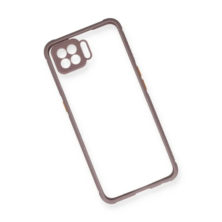 Mey İthalat®   A73 Kılıf Miami Şeffaf Silikon - Açık Mor