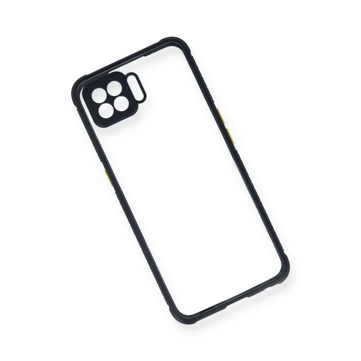 Mey İthalat®   A73 Kılıf Miami Şeffaf Silikon - Lacivert