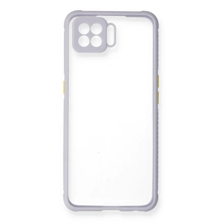 Mey İthalat®   A73 Kılıf Miami Şeffaf Silikon - Lila