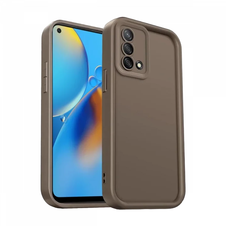 Mey İthalat®   A74 4G Kılıf Viera Silikon - Kahverengi