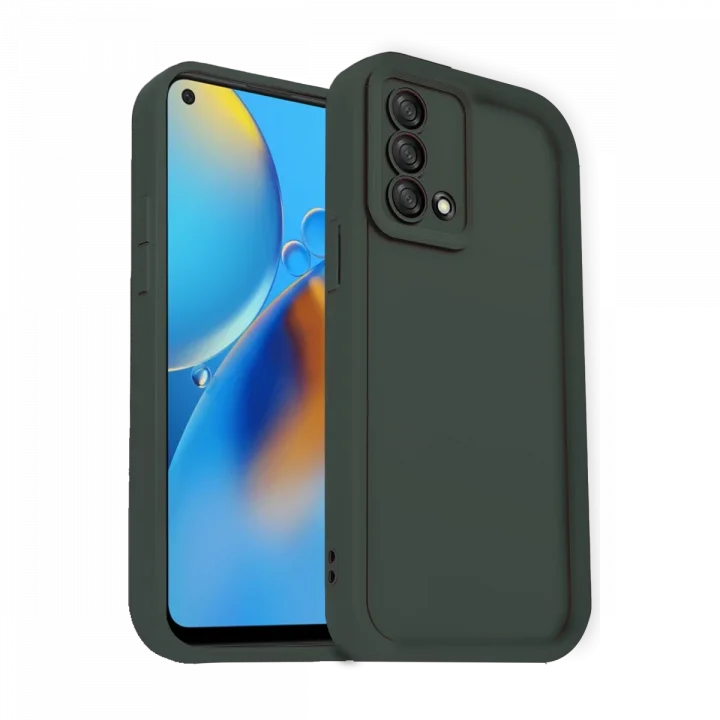 Mey İthalat®   A74 4G Kılıf Viera Silikon - Koyu Yeşil