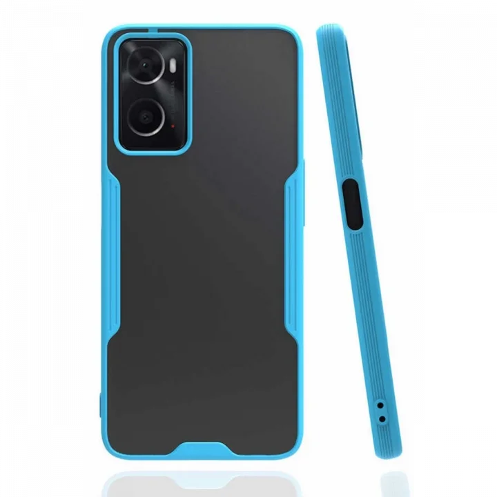 Mey İthalat®   A96 Kılıf Platin Silikon - Mavi